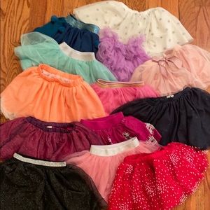 Girls tutu skirts assorted size 4